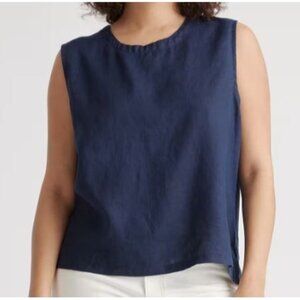 Quince 100% European Linen Tank Top Women Size XS NWT Sleeveless Breathable